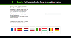 Desktop Screenshot of coyotesystems.eu